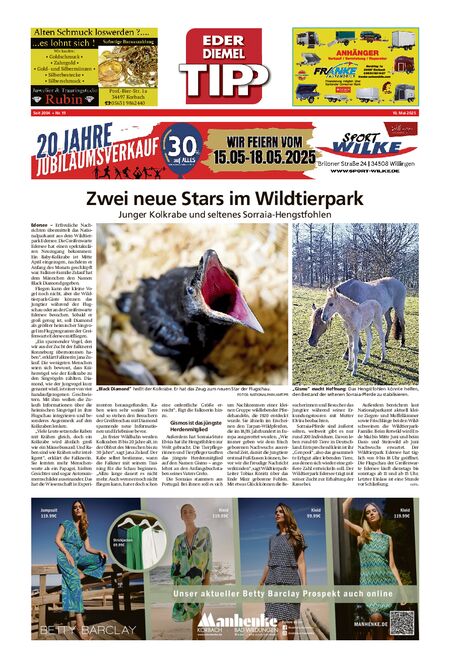 Eder-Diemel Tipp Waldeck vom 10.05.2025