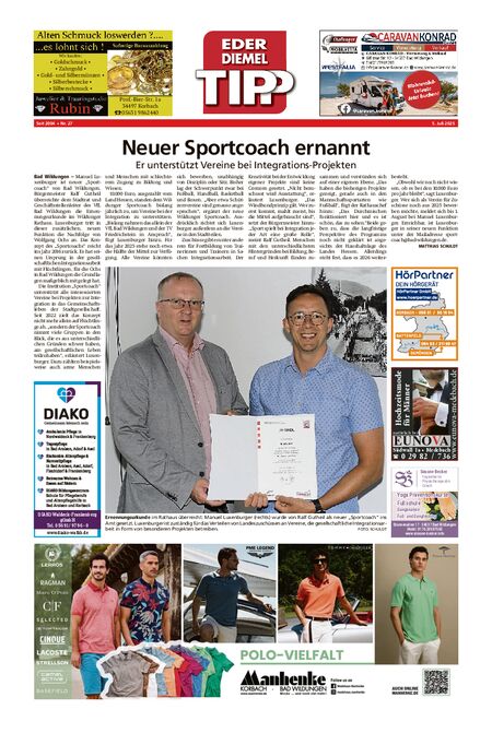 Eder-Diemel Tipp Waldeck vom 05.07.2025