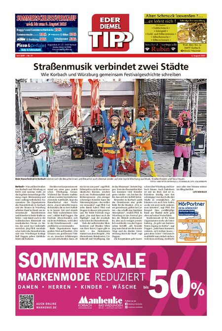 Eder-Diemel Tipp Waldeck vom 02.08.2025