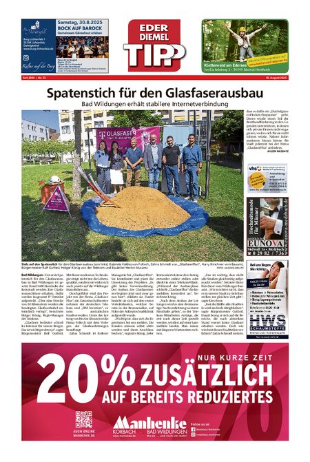 Eder-Diemel Tipp Waldeck vom 16.08.2025