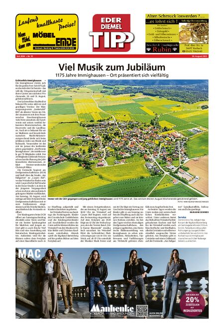 Eder-Diemel Tipp Waldeck vom 30.08.2025