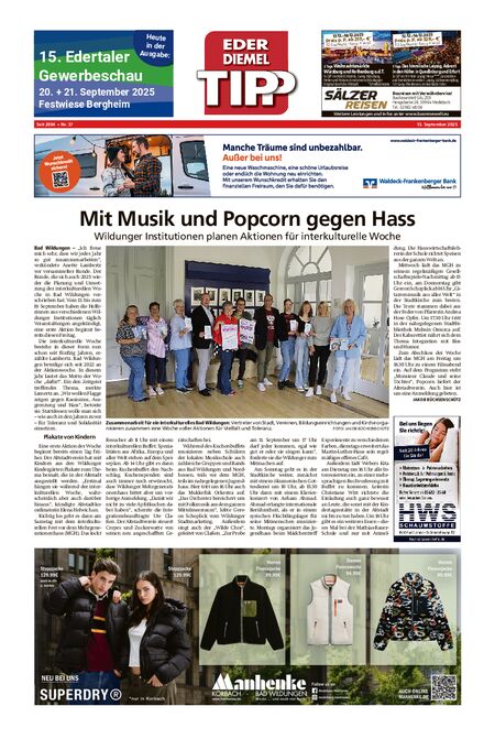 Eder-Diemel Tipp Waldeck vom 13.09.2025