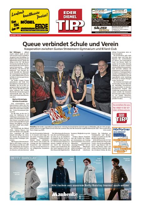 Eder-Diemel Tipp Waldeck vom 04.10.2025