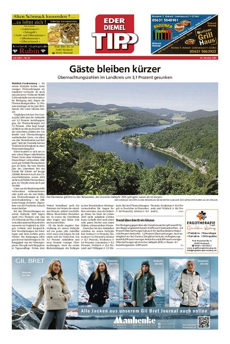 Eder-Diemel Tipp Waldeck vom 25.10.2025