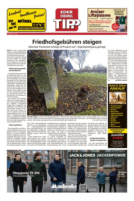 Eder-Diemel Tipp Waldeck vom 15.11.2025