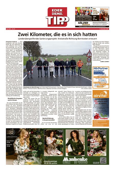 Eder-Diemel Tipp Waldeck vom 06.12.2025