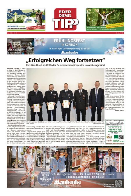 Eder-Diemel Tipp Waldeck vom 18.04.2026