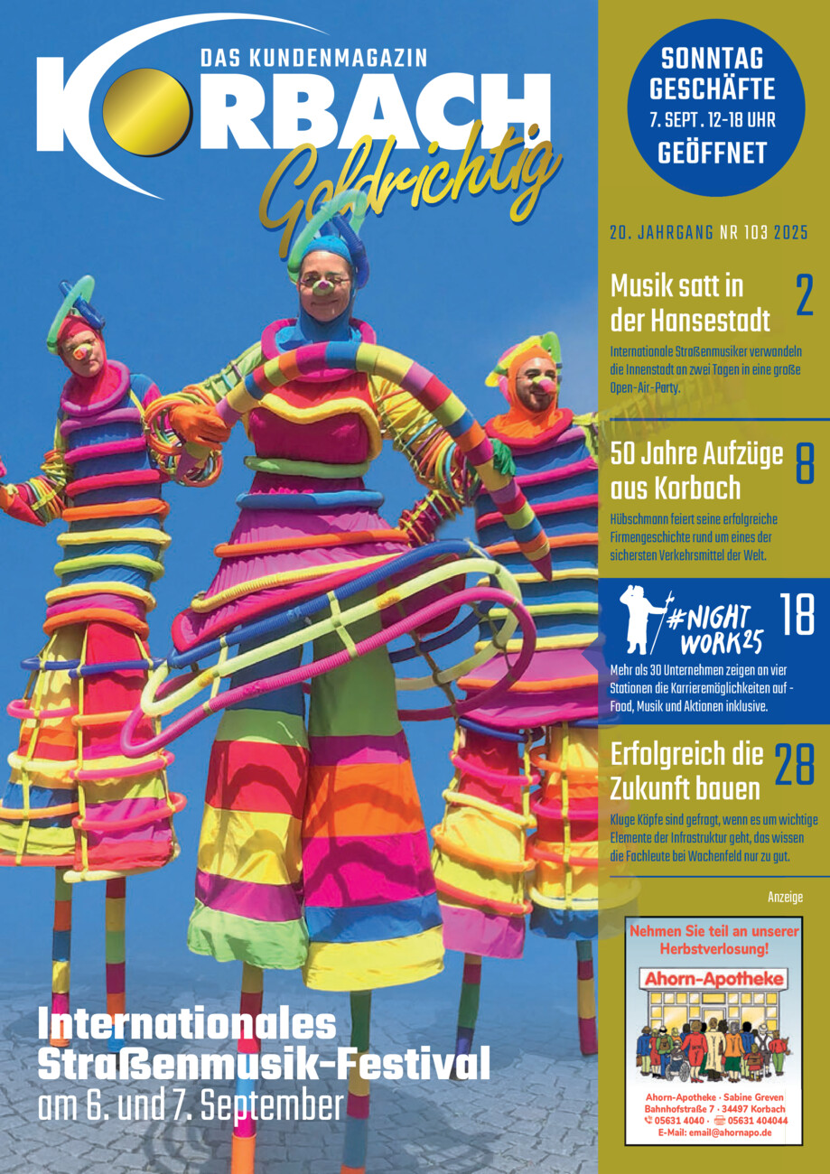 Korbach goldrichtig 103-25 vom Samstag, 30.08.2025