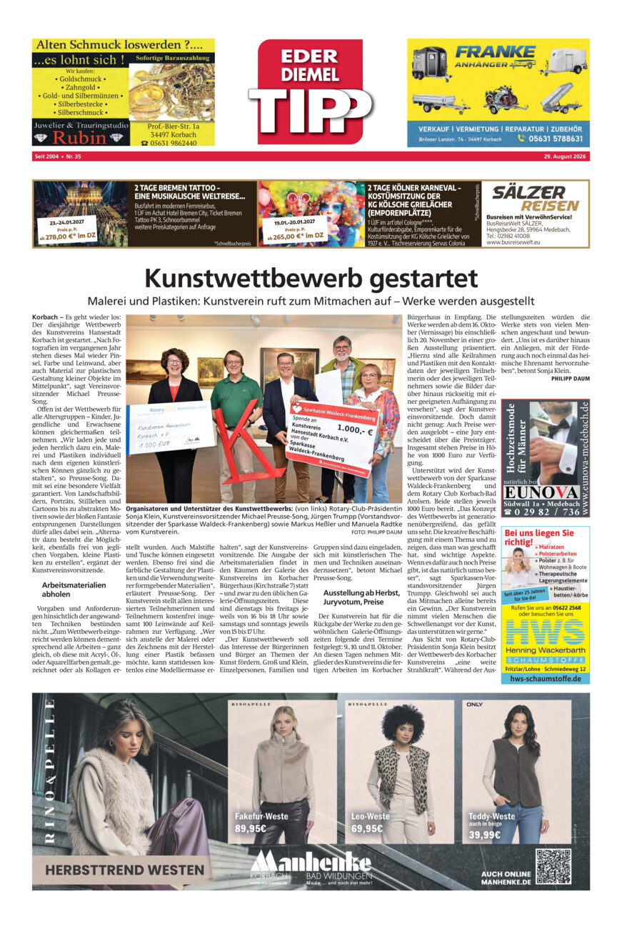 EDT 35-26 vom Samstag, 29.08.2026