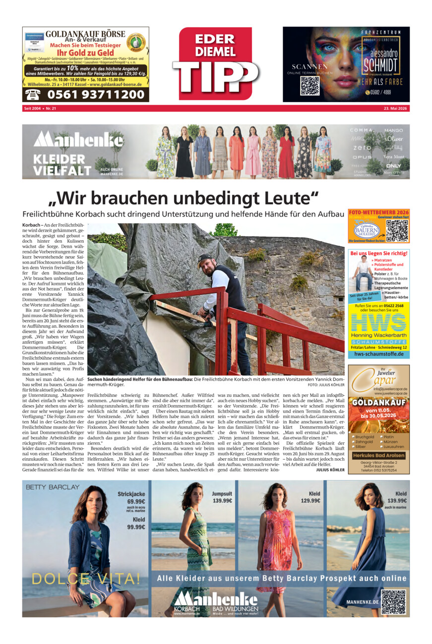 EDT 21-26 vom Samstag, 23.05.2026