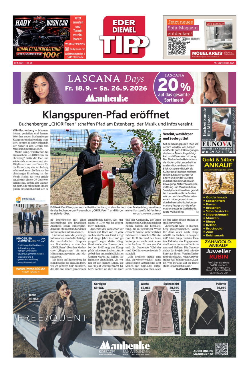 EDT 38-26 vom Samstag, 19.09.2026