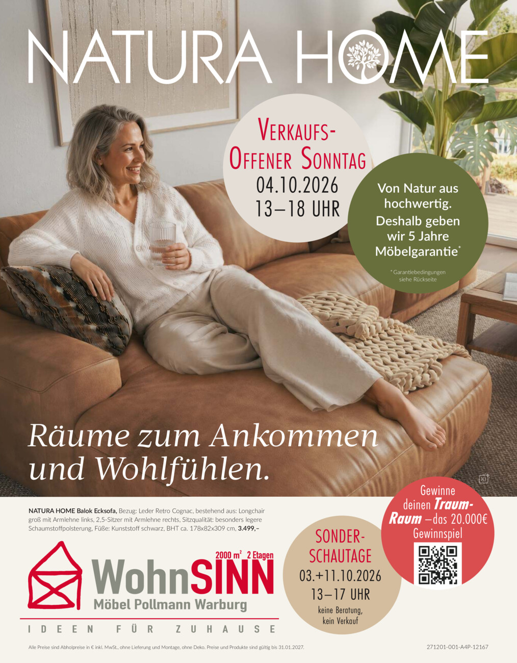 WohnSINN - Möbel Pollmann Warburg vom Samstag, 26.09.2026