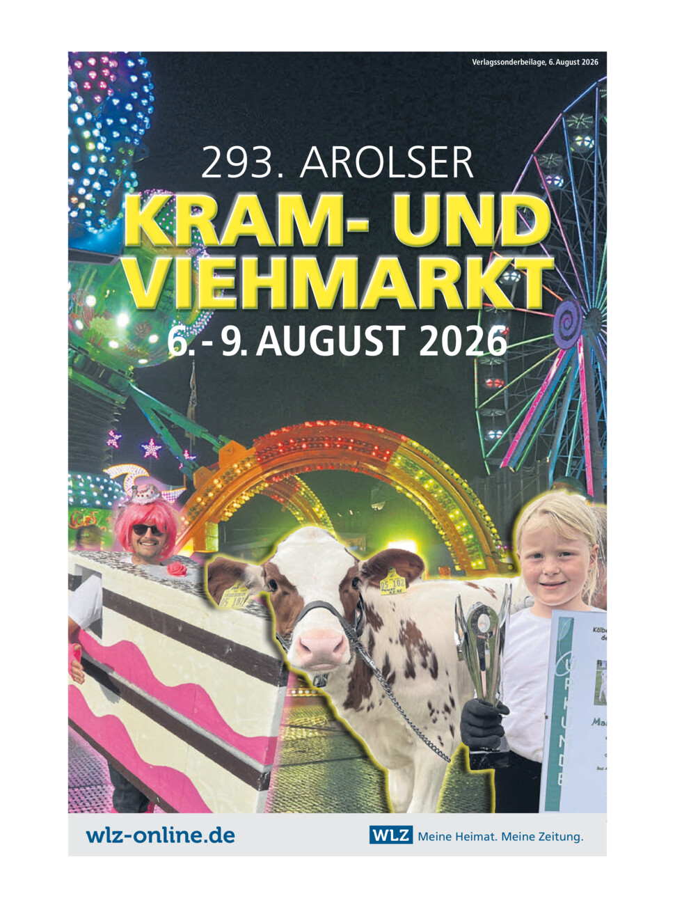 293. Arolser Kram- und Viehmarkt vom Donnerstag, 06.08.2026