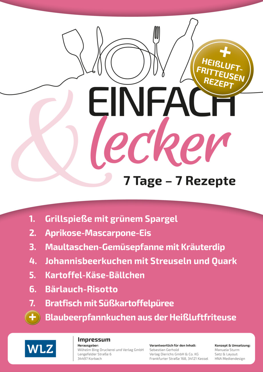 Rezeptheft 31-26 vom Montag, 27.07.2026
