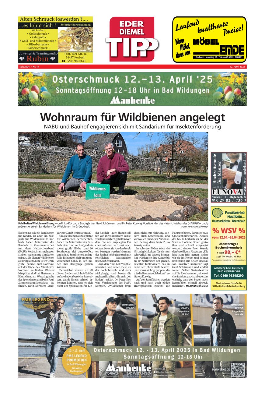 EDT 15-25 vom Samstag, 12.04.2025