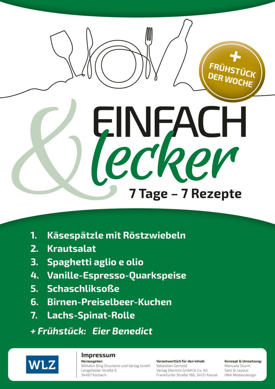 Rezeptheft 38-25 vom Montag, 15.09.2025