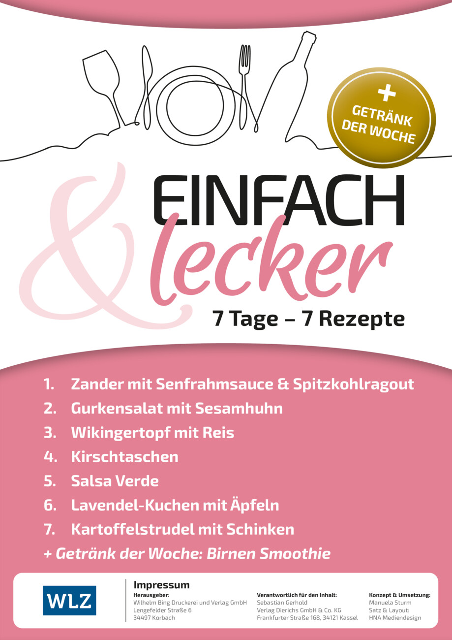 Rezeptheft 29-25 vom Montag, 14.07.2025