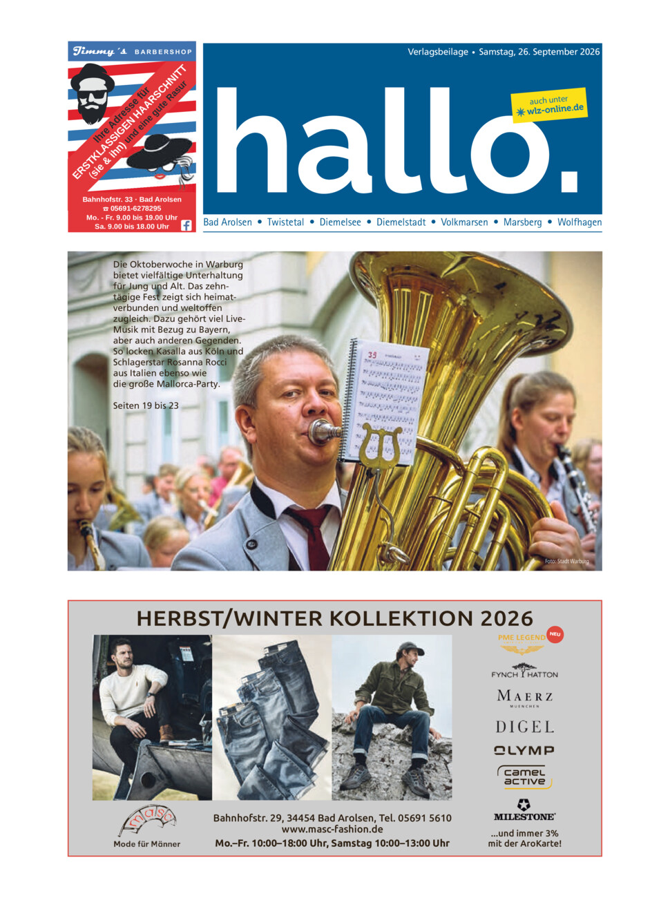 Hallo 09-26 vom Samstag, 26.09.2026