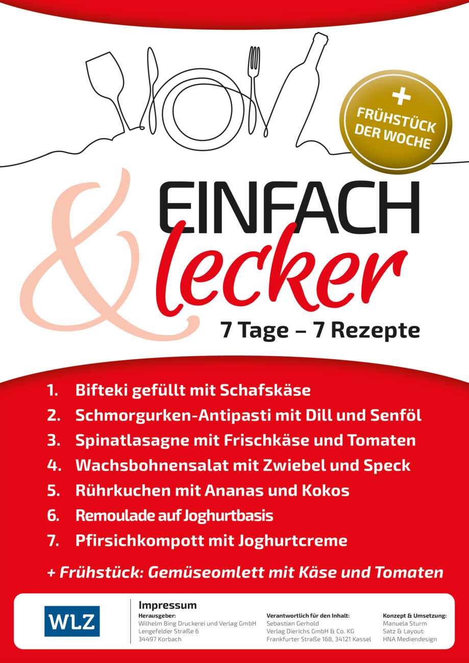 Rezeptheft 32-25 vom Montag, 04.08.2025
