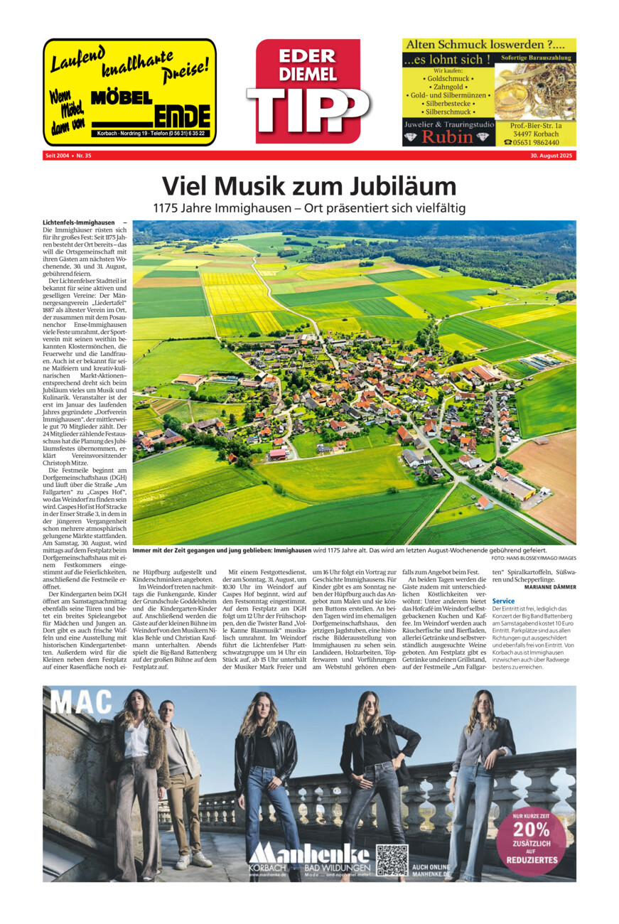 EDT 35-25 vom Samstag, 30.08.2025