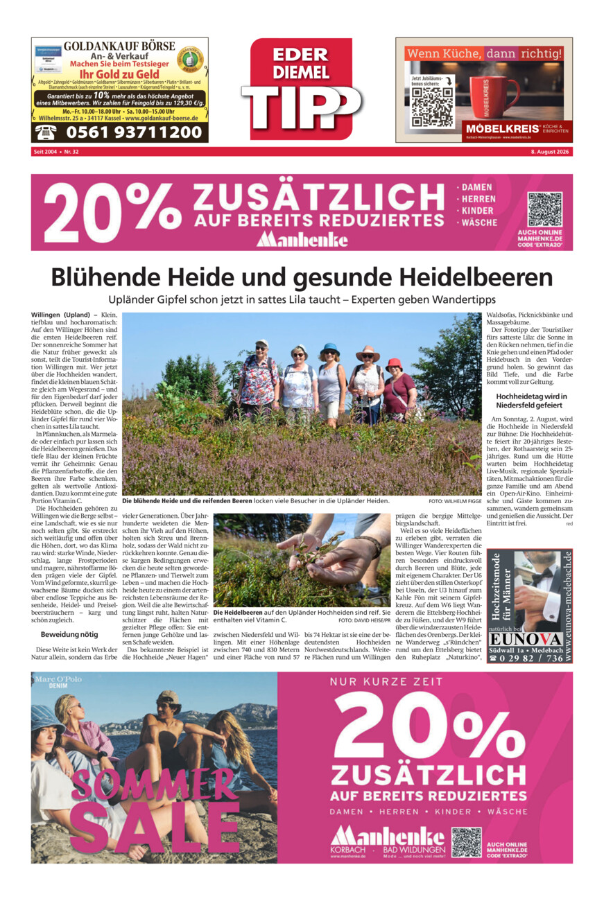 EDT 32-26 vom Samstag, 08.08.2026