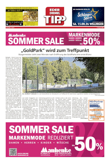 Eder-Diemel Tipp Waldeck vom 01.08.2026