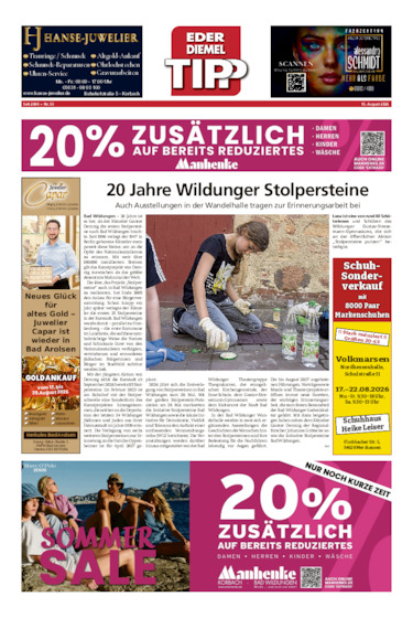 Eder-Diemel Tipp Waldeck vom 15.08.2026